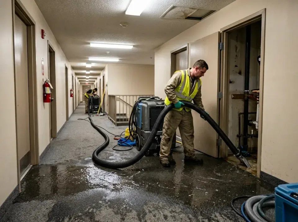 multi-unit-apartment-hallway-f-005 — frequently asked questions, Emergency Burst Pipe Water Extraction & Removal in Lake Nor…